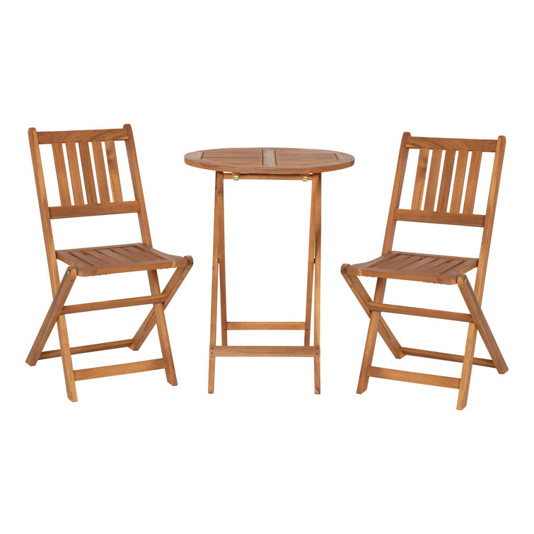 Wood folding table with chairs hot sale